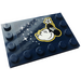 LEGO Dark Blue Tile 4 x 6 with Studs on 3 Edges with Minnie Mouse, Stars Sticker (6180)