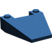 LEGO Dark Blue Wedge 4 x 4 without Stud Notches (4858)
