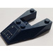 LEGO Dark Blue Wedge 6 x 4 Cutout with Silver Circuitry (Right) Sticker with Stud Notches (6153)