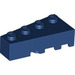 LEGO Donkerblauw Wig Steen 2 x 4 Links (41768)