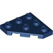 LEGO Dark Blue Wedge Plate 3 x 3 Corner (2450)