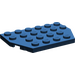 LEGO Donkerblauw Wig Plaat 4 x 6 zonder Hoeken (32059 / 88165)