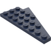 LEGO Dark Blue Wedge Plate 4 x 8 Wing Left with Underside Stud Notch (3933 / 45174)