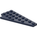 LEGO Mørkeblå Kile Plade 4 x 8 Vinge Højre med underside Knops Notch (3934 / 45175)