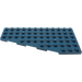 LEGO Mørkeblå Kile Plade 6 x 12 Vinge Venstre (3632 / 30355)