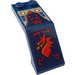 LEGO Dark Blue Windscreen 2 x 5 x 1.3 with Dragon Head and Circuitry Sticker (6070)