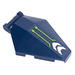 LEGO Dark Blue Windscreen 4 x 5 with Handle with Lime Stripes and White Decoration Sticker (27262)