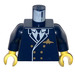 LEGO Mørkeblå World City Pilot Torso (973 / 73403)