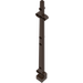 LEGO Dunkelbraun Boot Mast 2 x 2 x 20 Seitlich ausgerichtetes, x-förmiges Achsloch (48002 / 65446)