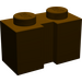 LEGO Dark Brown Brick 1 x 2 with Groove (4216)
