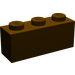 LEGO Dark Brown Brick 1 x 3 (3622 / 45505)
