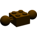 LEGO Marron foncé Brique 2 x 2 avec Deux Balle Joints sans trous dans la boule (57908)