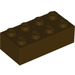 LEGO Dark Brown Brick 2 x 4 (3001 / 72841)