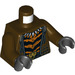 LEGO Dunkelbraun Bronze Tiger Minifigur Torso (973 / 76382)