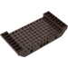 LEGO Dark Brown Center Hull 8 x 16 x 2.3 with Holes (95227)