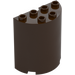 LEGO Dark Brown Cylinder 2 x 4 x 4 Half (6218 / 20430)