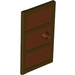 LEGO Dark Brown Door 1 x 4 x 6 with 3 Panes and Reddish Brown Glass and Stud Handle (60797)