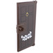 LEGO Dark Brown Door 1 x 4 x 6 with Stud Handle with Overfilled Mail Slot Sticker (35290)