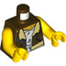 LEGO Dark Brown Frank Rock Torso (973 / 76382)