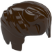 LEGO Dark Brown Hair with Single Quiff (86403 / 98371)