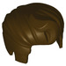 LEGO Dark Brown Hair with Single Quiff (86403 / 98371)