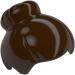 LEGO Dark Brown Hair with Top Knot Bun (5958 / 93217)