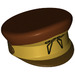 LEGO Dark Brown Hat with Brim with Gold Naboo Trim (12895 / 18283)