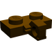 LEGO Donkerbruin Scharnier Plaat 1 x 2 met Verticaal Vergrendelings Stub met Groef aan de onderzijde (44567 / 49716)