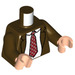 LEGO Dark Brown Kevin Malone Minifig Torso (973 / 76382)