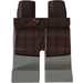 LEGO Dark Brown Legs with Dark Brown Coat with Holster Pattern (3815)