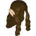 LEGO Dunkelbraun Lange Haar mit Braids und Ohren (14374)