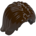 LEGO Dark Brown Mid-Length Tousled Hair with Center Parting (8281 / 88283)