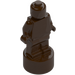 LEGO Tmavě hnědá Minifigurka Statuette (53017 / 90398)