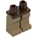 LEGO Dunkelbraun Minifigur Hüften mit Dunkel Beige Beine (3815 / 73200)