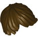 LEGO Dark Brown Minifigure Left-Swept Tousled Straight Hair (18226 / 87991)