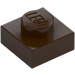 LEGO Dark Brown Plate 1 x 1 (3024)