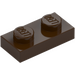 LEGO Dark Brown Plate 1 x 2 (3023 / 28653)