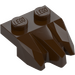 LEGO Dark Brown Plate 1 x 2 with 3 Rock Claws (27261)