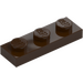 LEGO Dark Brown Plate 1 x 3 (3623)