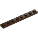 LEGO Donkerbruin Plaat 1 x 8 (3460)