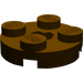 LEGO Dark Brown Plate 2 x 2 Round with Axle Hole (with &#039;X&#039; Axle Hole) (4032)