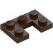 LEGO Dark Brown Plate 2 x 3 with Cut Out (73831)