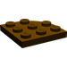 LEGO Dark Brown Plate 3 x 3 Round Corner (30357)