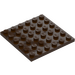 LEGO Dark Brown Plate 6 x 6 (3958)