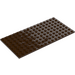 LEGO Dark Brown Plate 8 x 16 (92438)