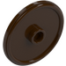 LEGO Dark Brown Round Shield with Stud (17835 / 91884)