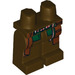 LEGO Dark Brown Scrum Legs with Reddish Brown Coattails and Red, White and Green Pattern (97716 / 98301)