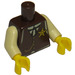 LEGO Dark Brown Sheriff Minifig Torso (973 / 88585)