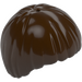 LEGO Dark Brown Short Smoth Bowl Cut Hair (3089 / 55532)