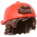 LEGO Dark Brown Short Tousled Hair and Red Cap (66722)